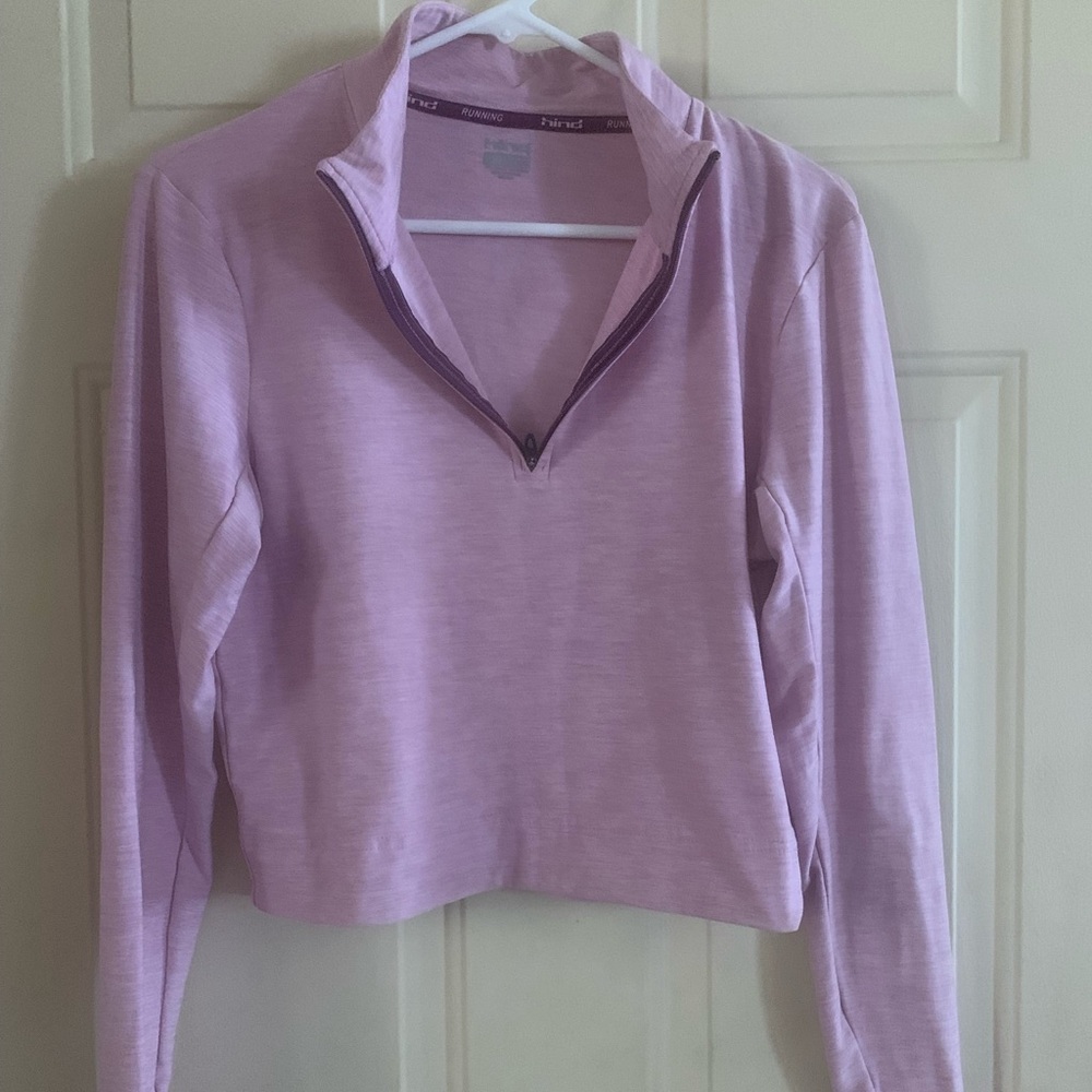 Women's Lavender Quarter-Zip Top Size M